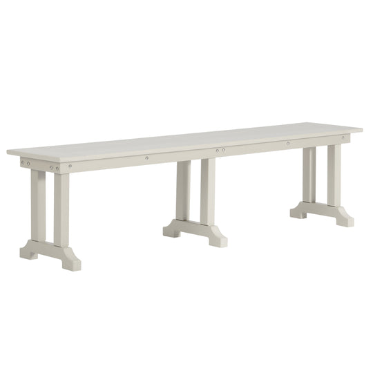 Ashore 6 Piece Outdoor Patio Dining Table and Armchair Dining Bench Set