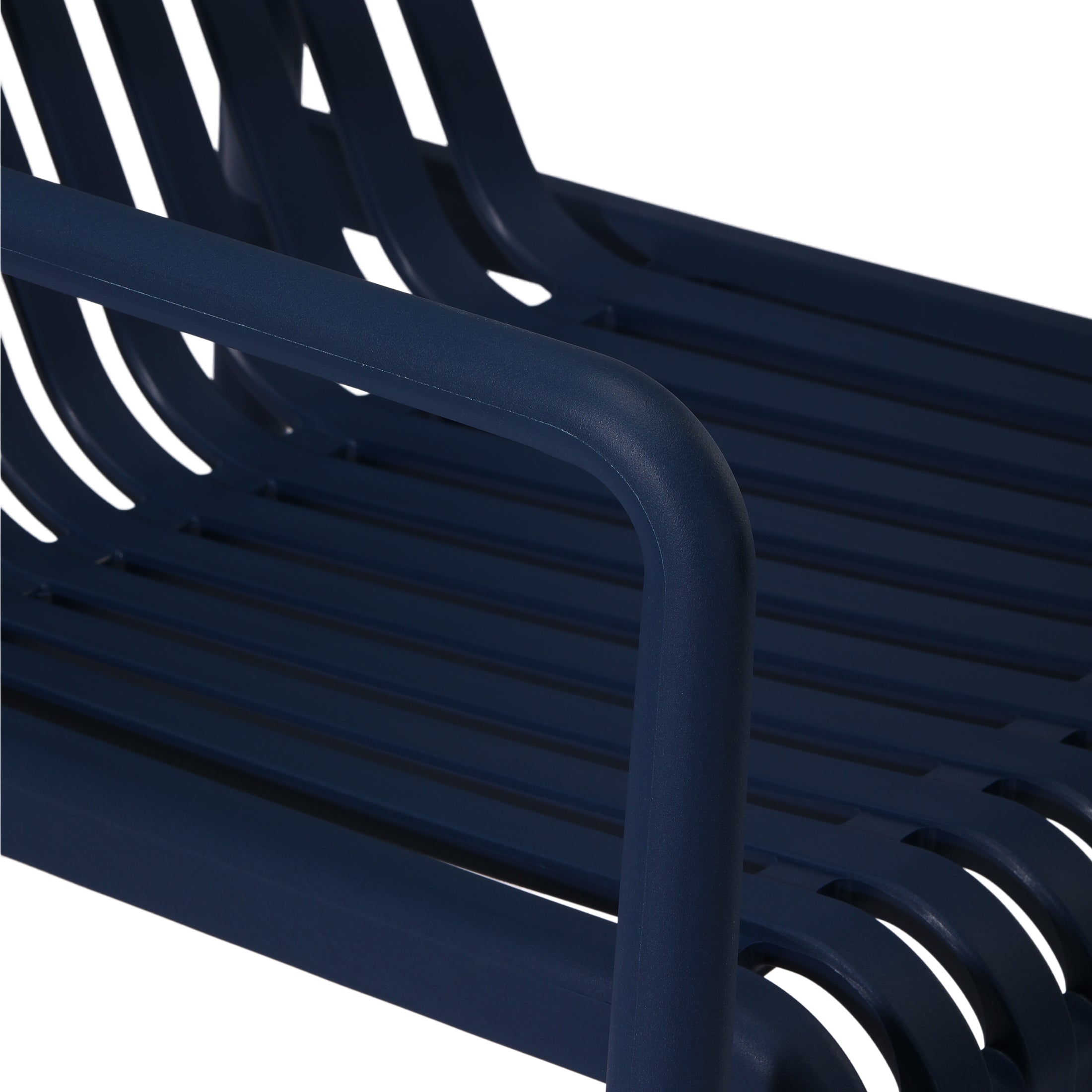 Playa Outdoor Modern Stackable Plastic Patio Club Armchairs (Set of 2)