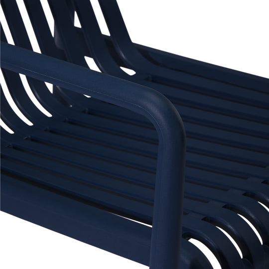 Playa Outdoor Modern Stackable Plastic Patio Club Armchairs (Set of 2)