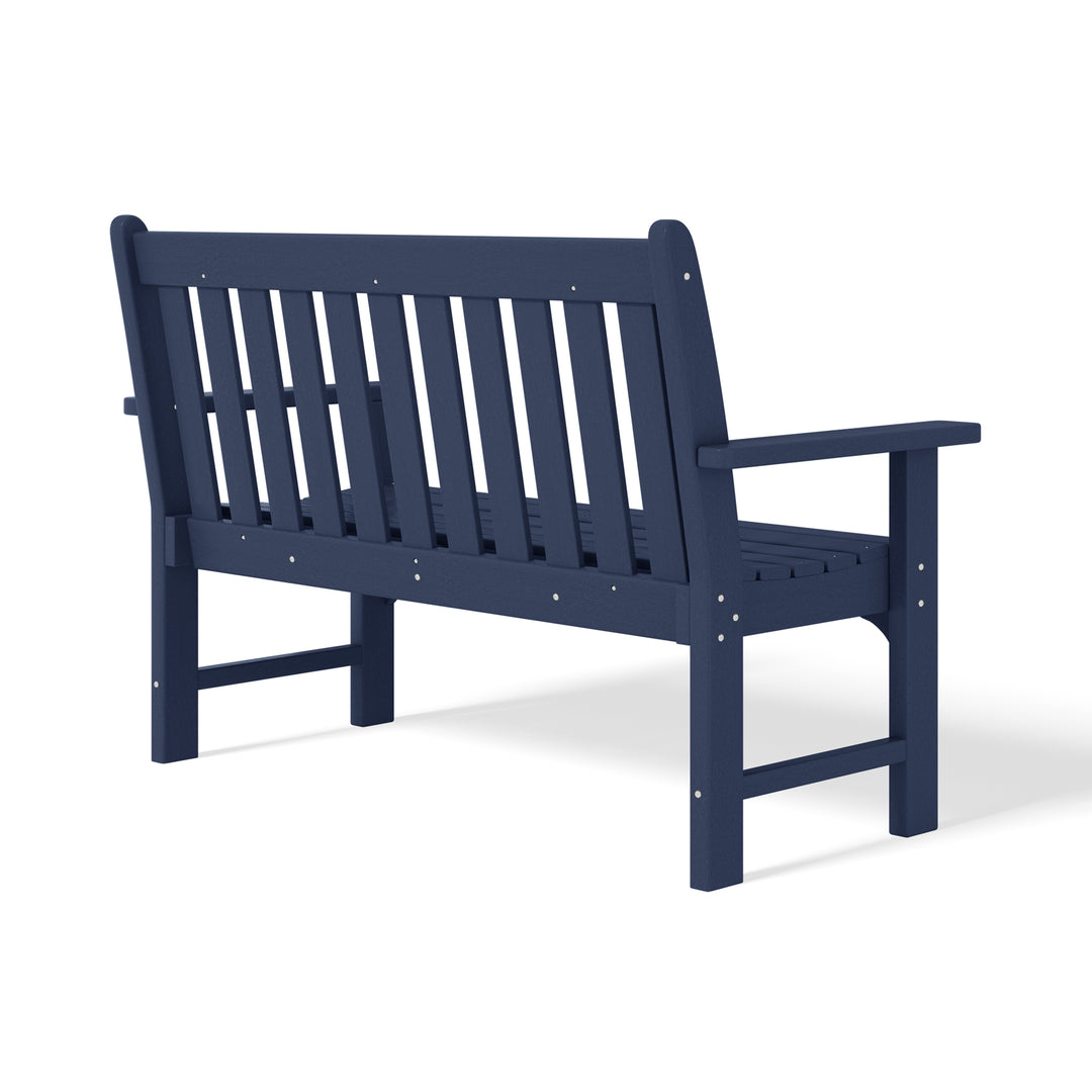 Malibu Outdoor 2-Person All-Weather HDPE Front Porch Garden Bench