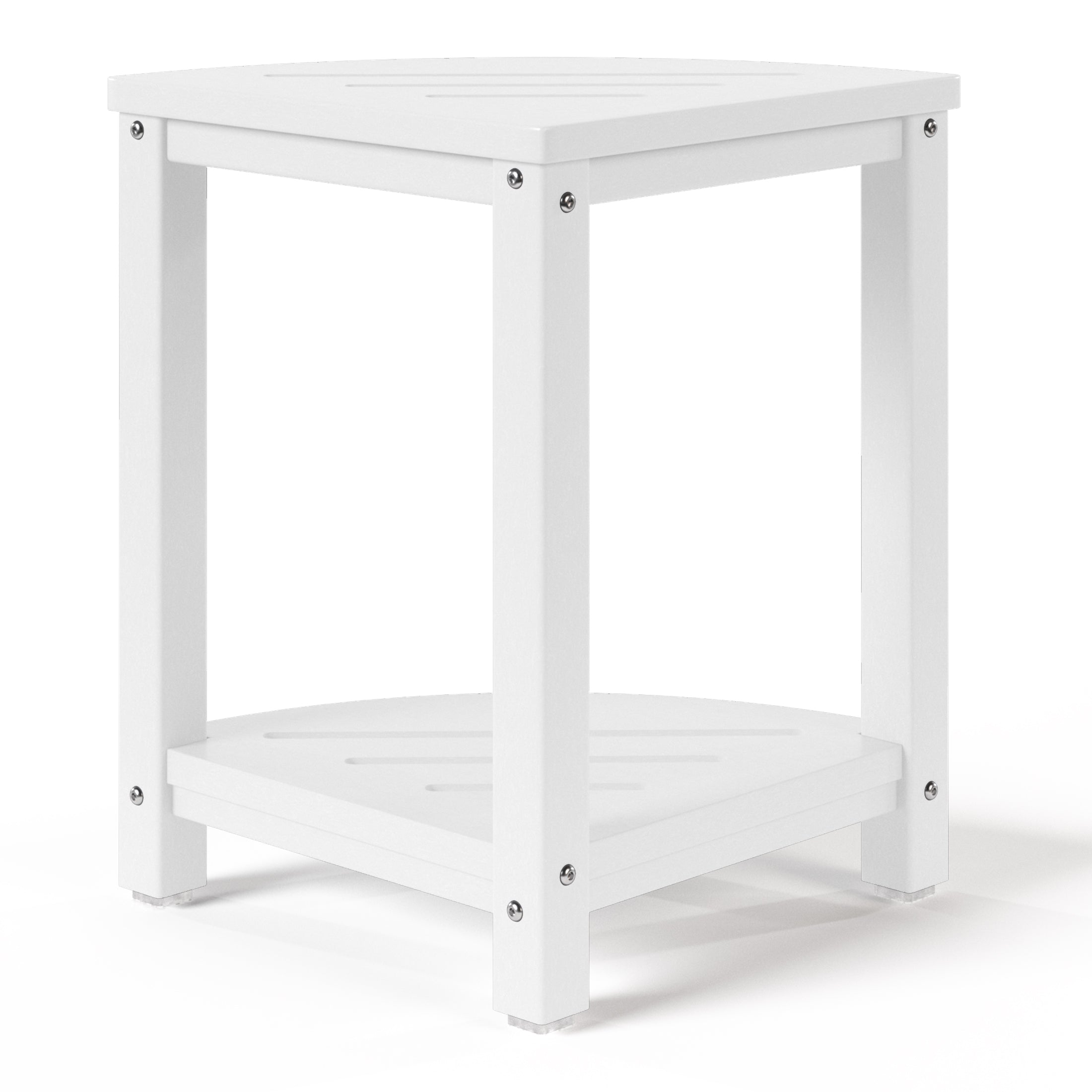 Sage HDPE Plastic Waterproof Shower Corner Bench