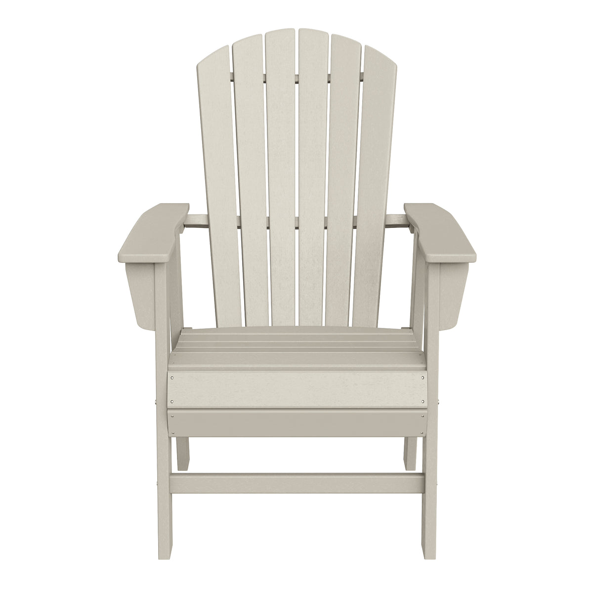 Dylan Outdoor Patio Shell-back Adirondack Dining Chair Weather Resistant