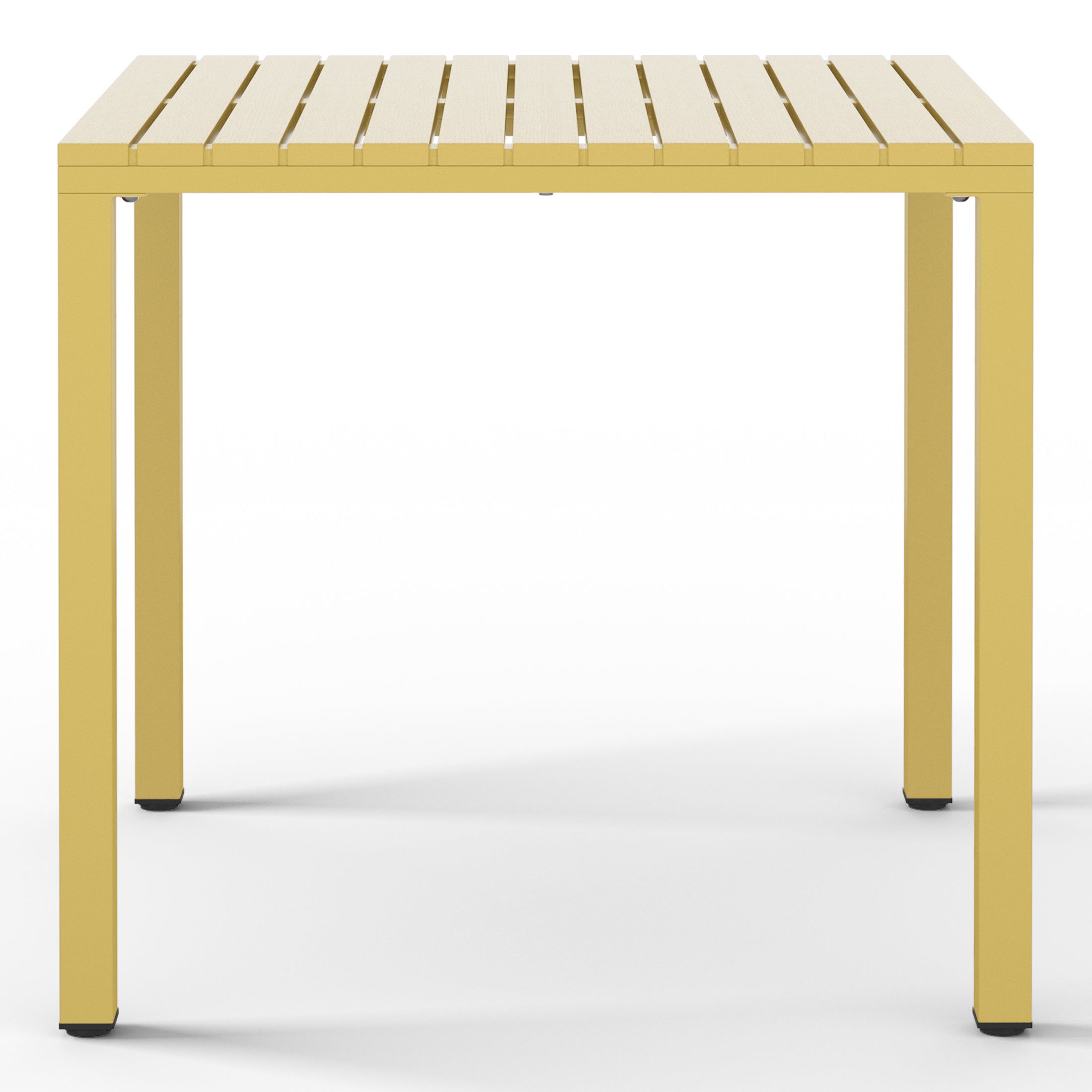 Playa 31.5" Iron Metal Frame Outdoor Square Patio Dining Table