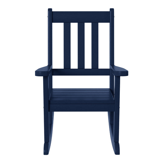 Malibu Outdoor HDPE Plastic Preschool Toddler Rocking Chairs (Set of 2)