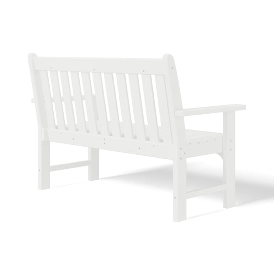 Malibu Outdoor 2-Person All-Weather HDPE Front Porch Garden Bench