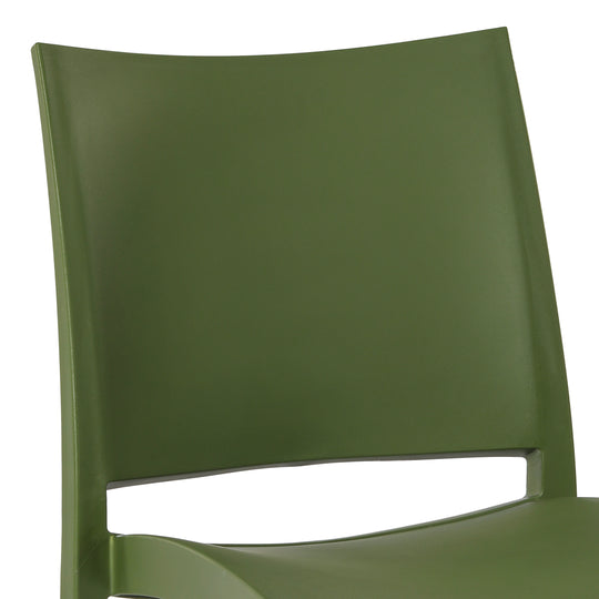 Playa Modern Polypropylene Stackable Plastic Patio Dining Chair (Set of 2)
