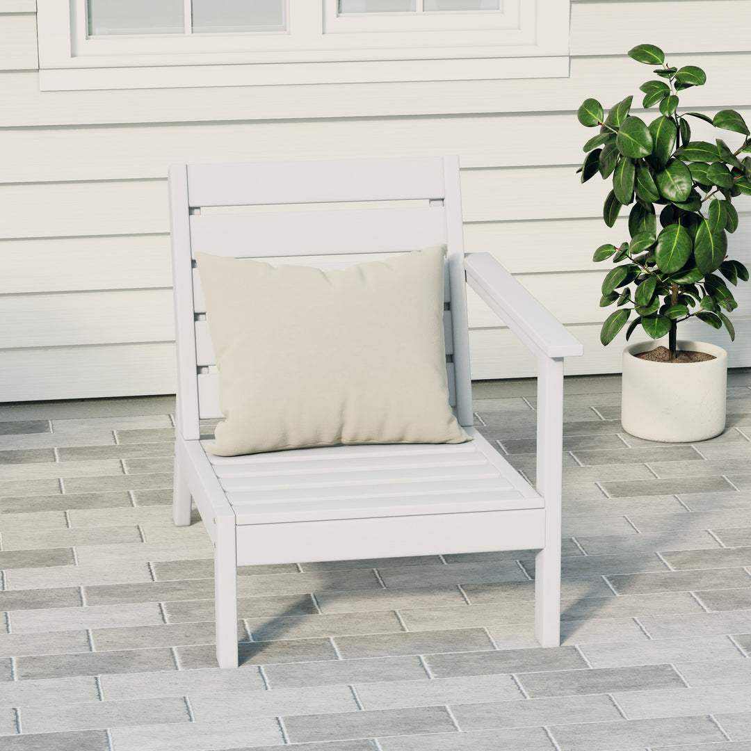 Avalon Outdoor Patio HDPE Right Arm Facing Deep Seating Corner Chair