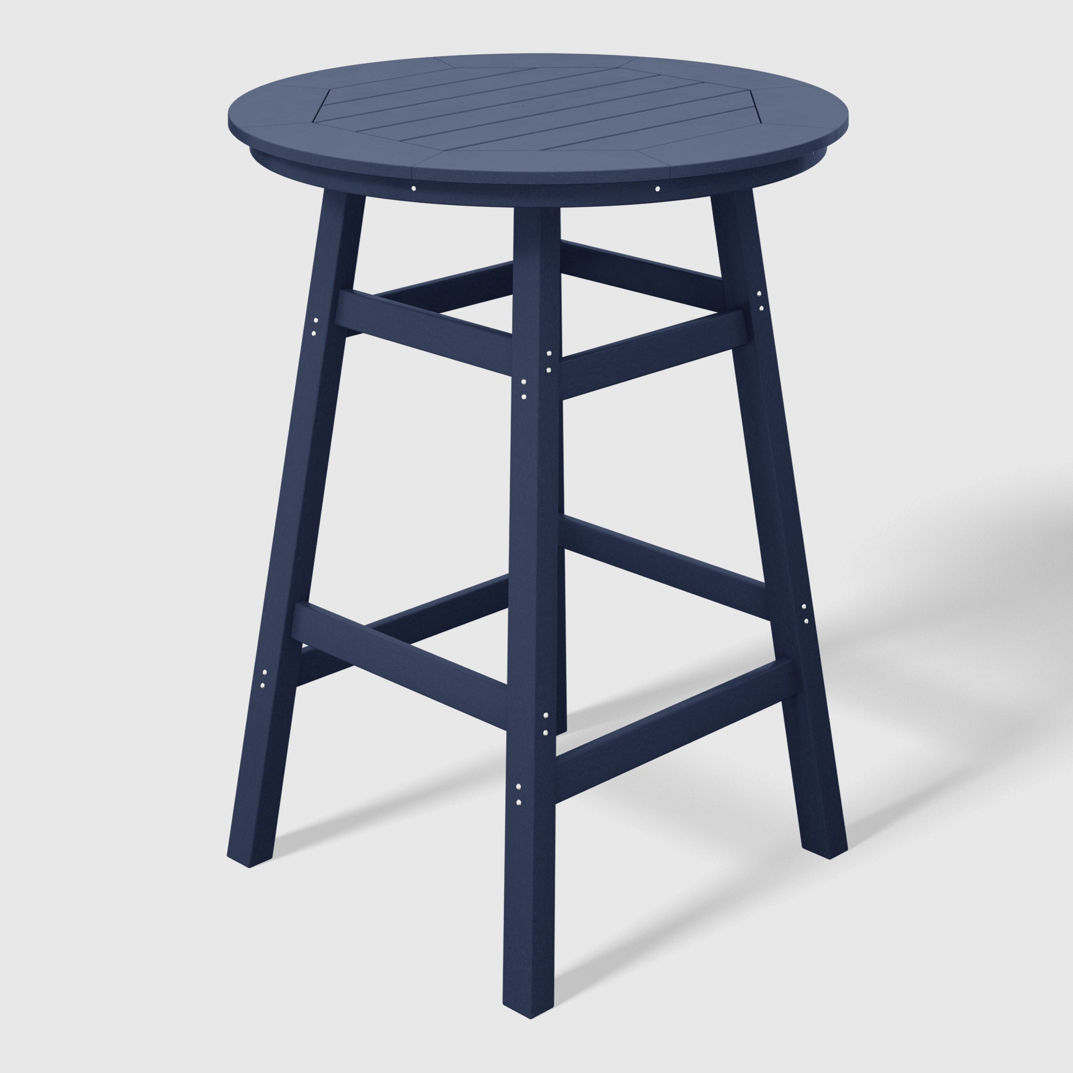Malibu Outdoor 35" HDPE Round Patio Bar Height Table