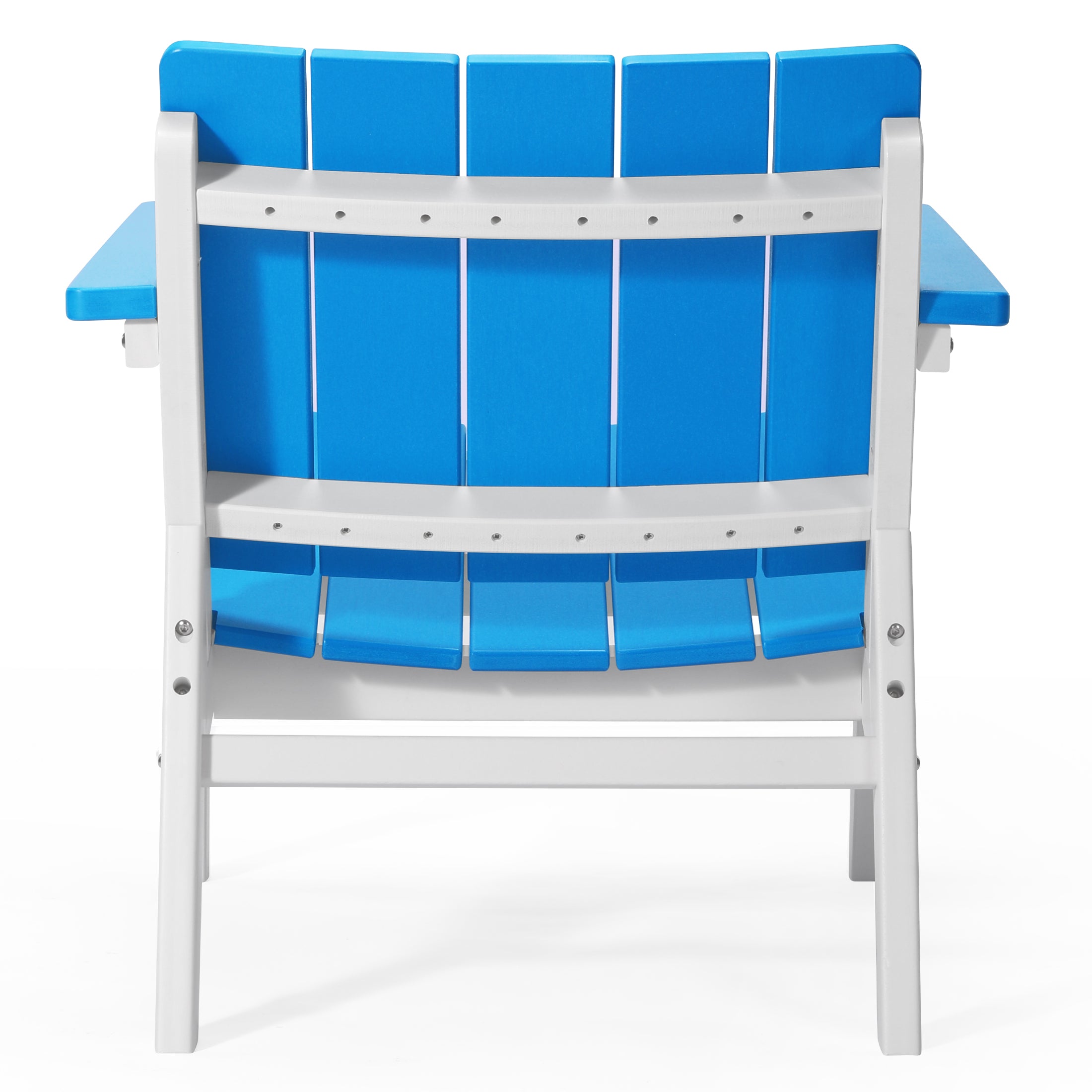 Pacifica 3-Piece Outdoor HDPE Conversation Set with Deep Seating Chairs and Round Side Table