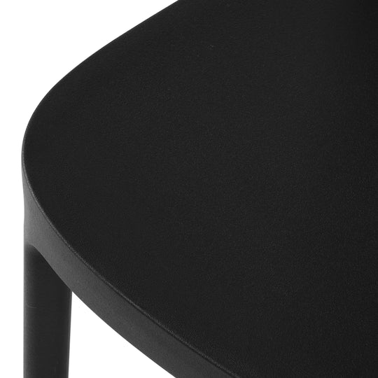 Playa stackable dining chair in Black, view 6