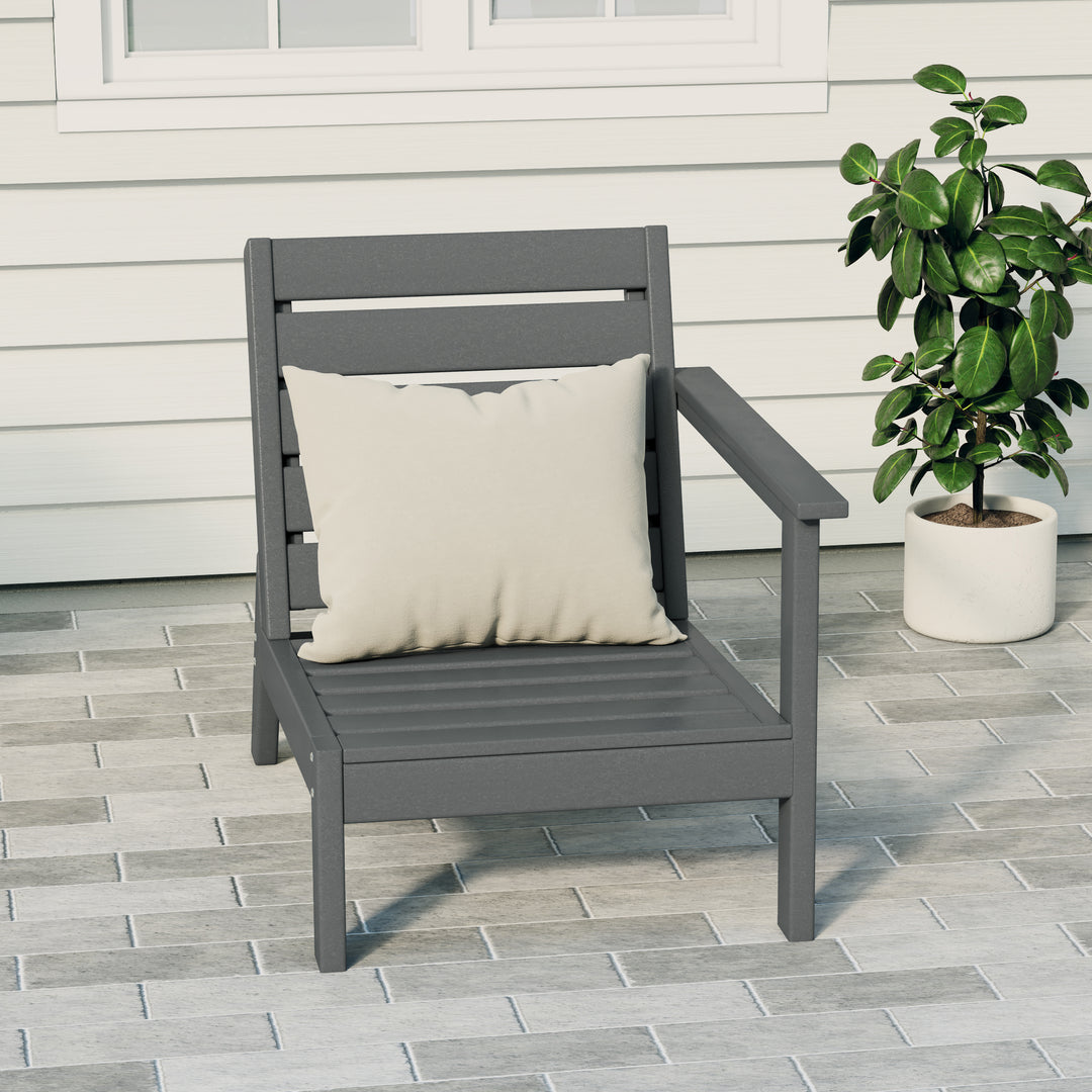 Avalon Outdoor Patio HDPE Right Arm Facing Deep Seating Corner Chair