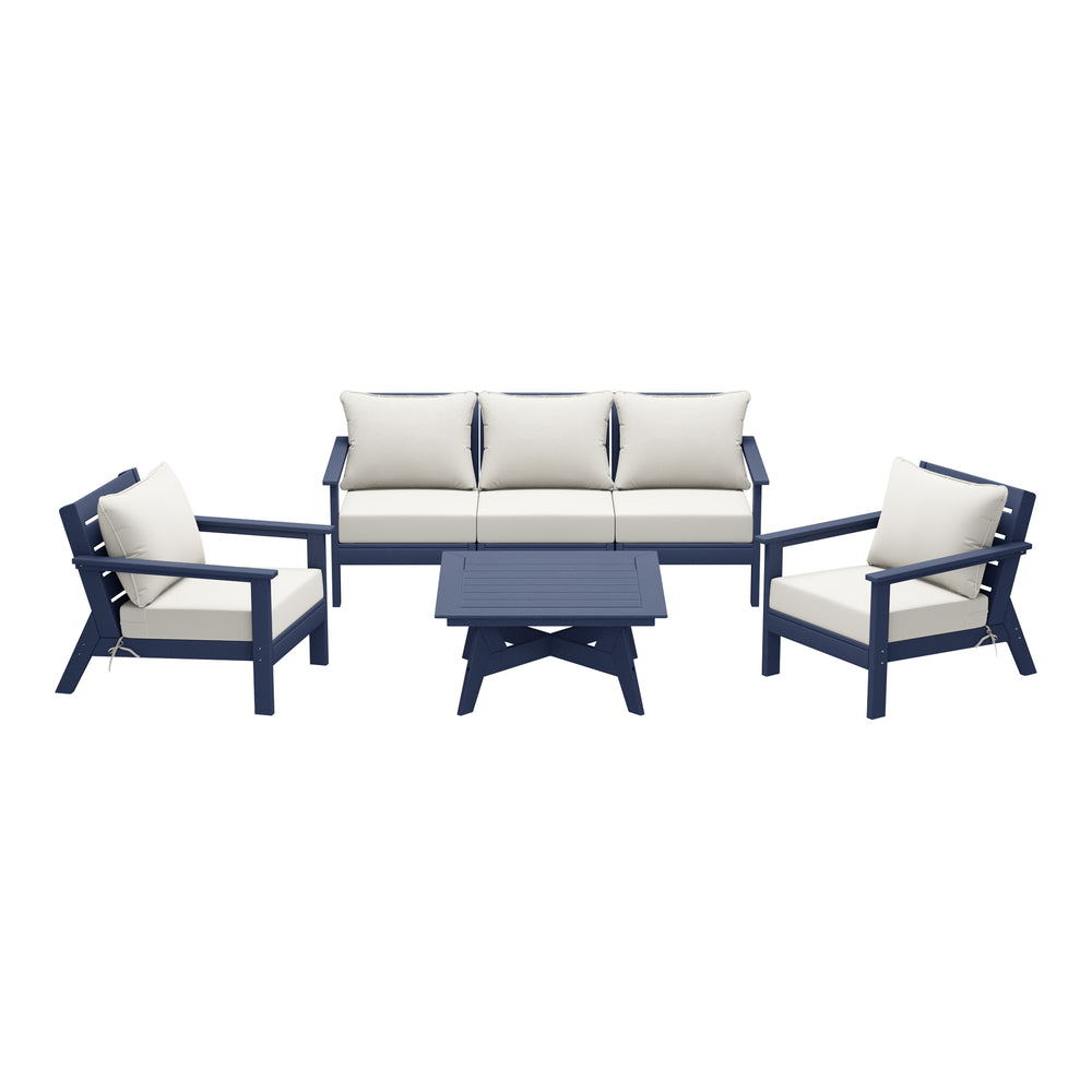 Avalon Outdoor 6-Piece Modular Sectional Patio Furniture Sofa Set