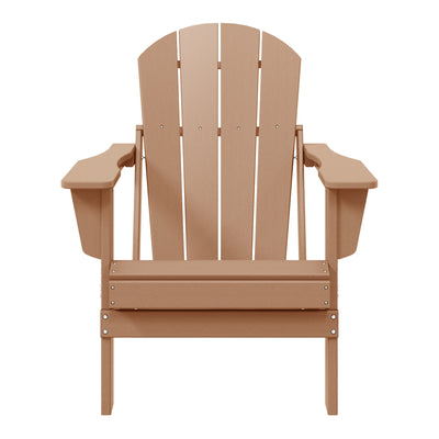 Malibu HDPE Outdoor Patio Folding Poly Adirondack Chair