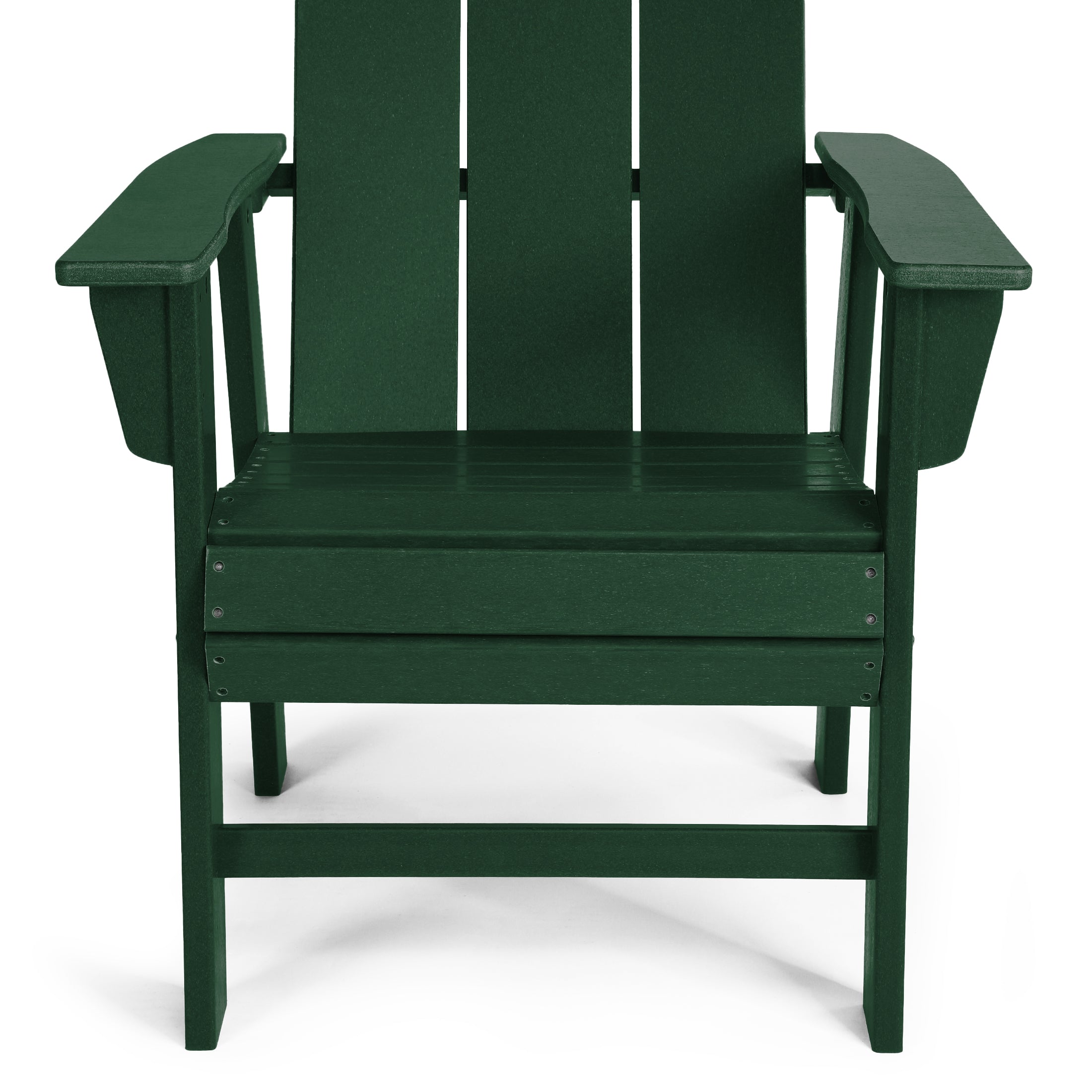 Ashore Outdoor Patio HDPE Plastic Modern Adirondack Dining Chairs (Set of 2)