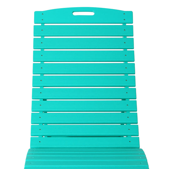 Outdoor HDPE In-Pool Patio Chaise Lounge Chair With Wheels