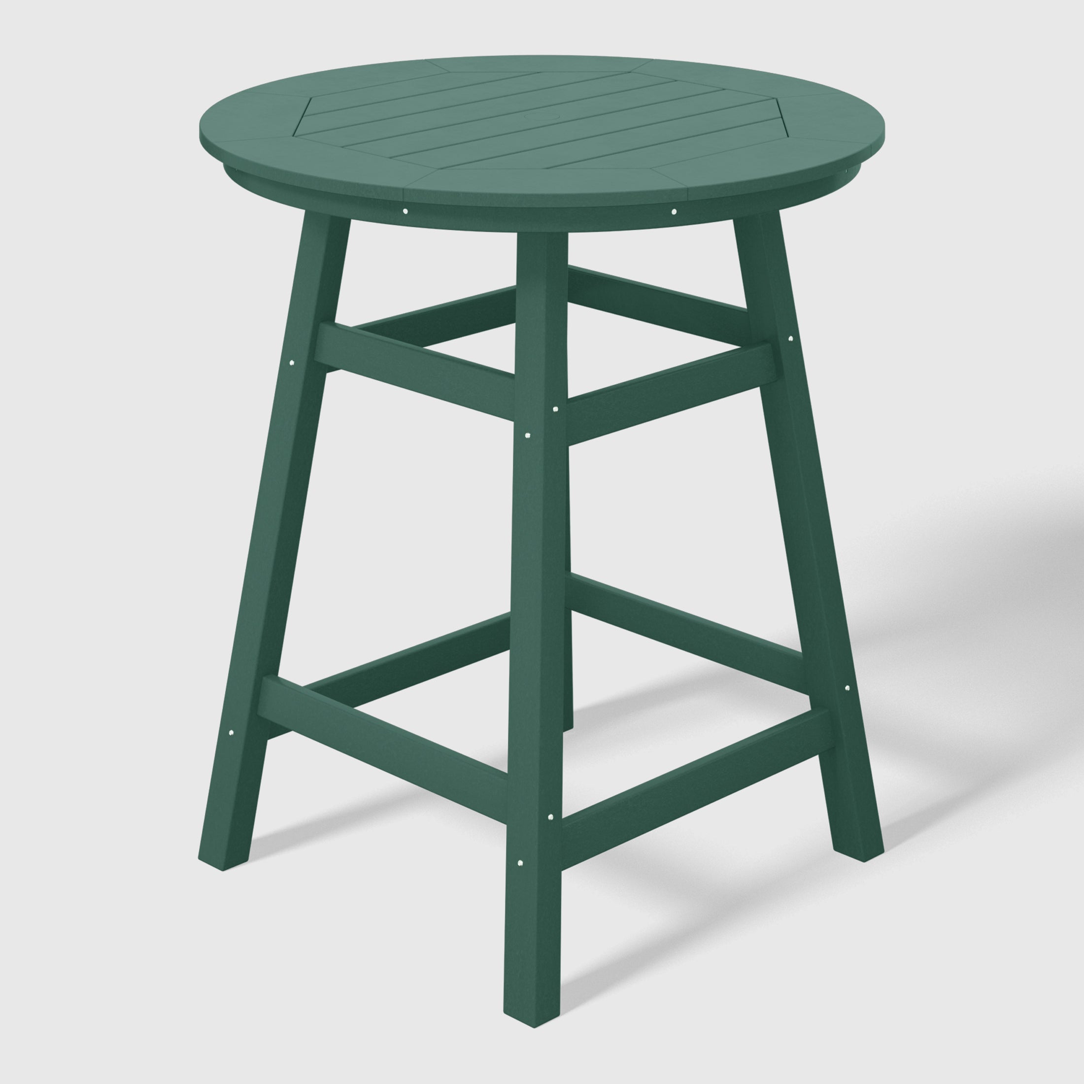 Malibu Outdoor 35" HDPE Round Patio Counter Height Bar Table