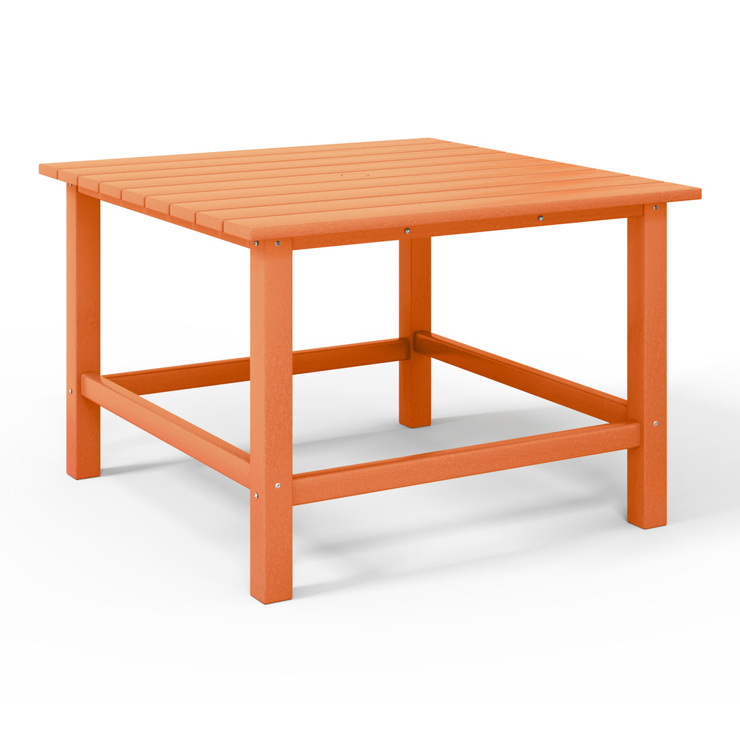 Malibu Kids Outdoor Patio Furniture HDPE Square Dining Table