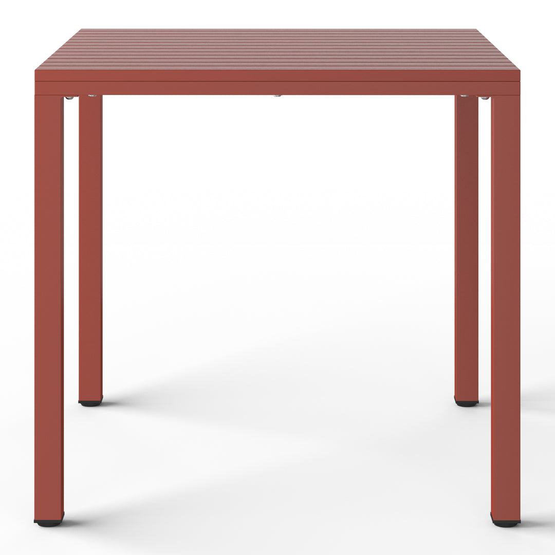 Playa 31.5" Iron Metal Frame Outdoor Square Patio Dining Table
