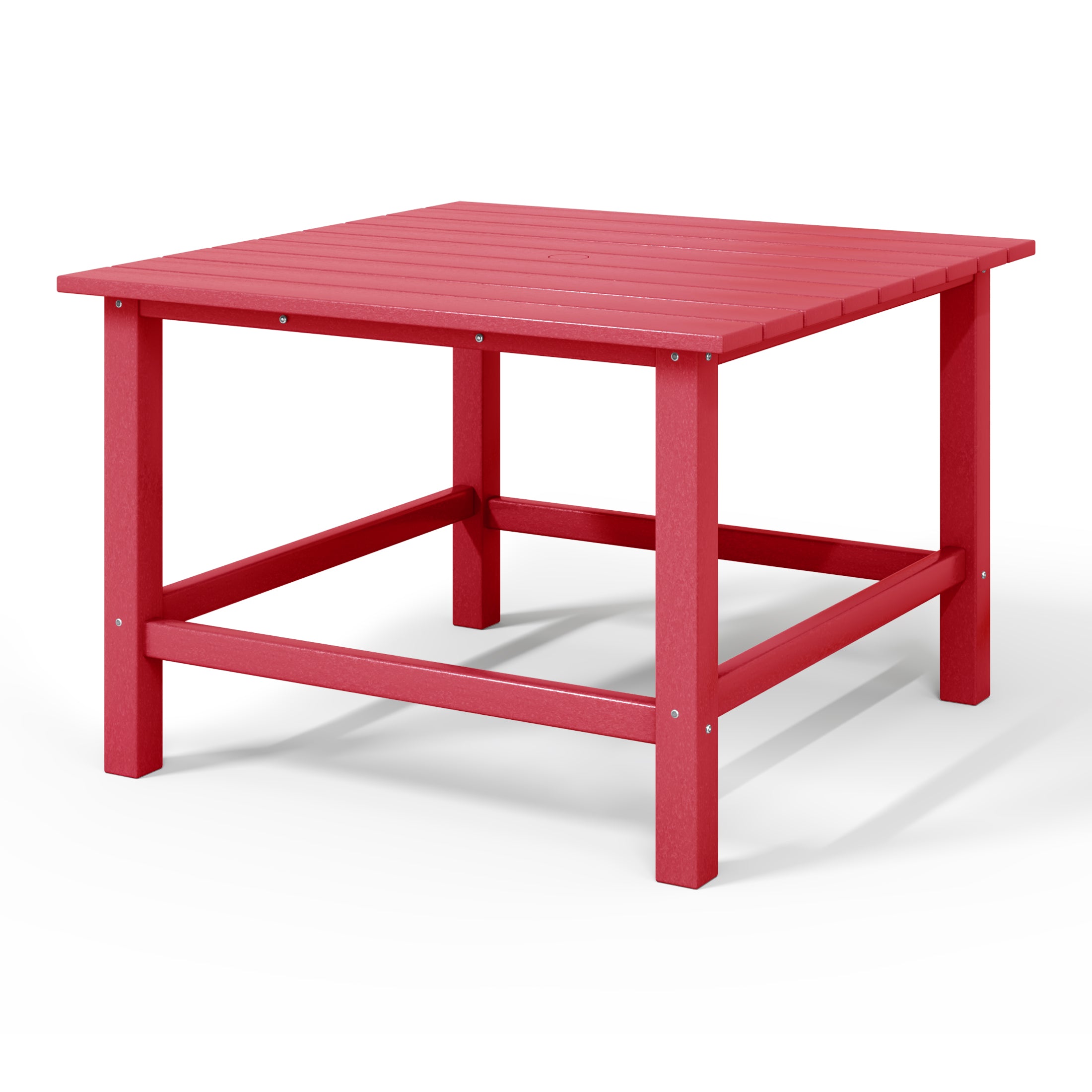 Malibu Kids Outdoor Patio Furniture HDPE 30" Wide Square Dining Table