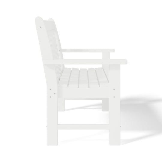 Malibu Outdoor 2-Person All-Weather HDPE Front Porch Garden Bench