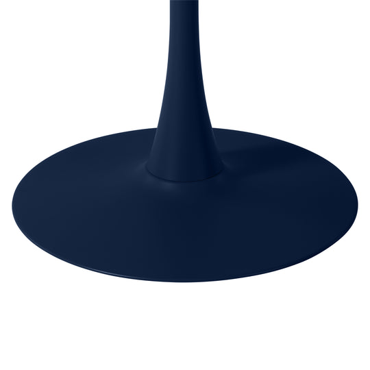 Playa 31.5" Round Outdoor Indoor Metal Cocktail Dining Table