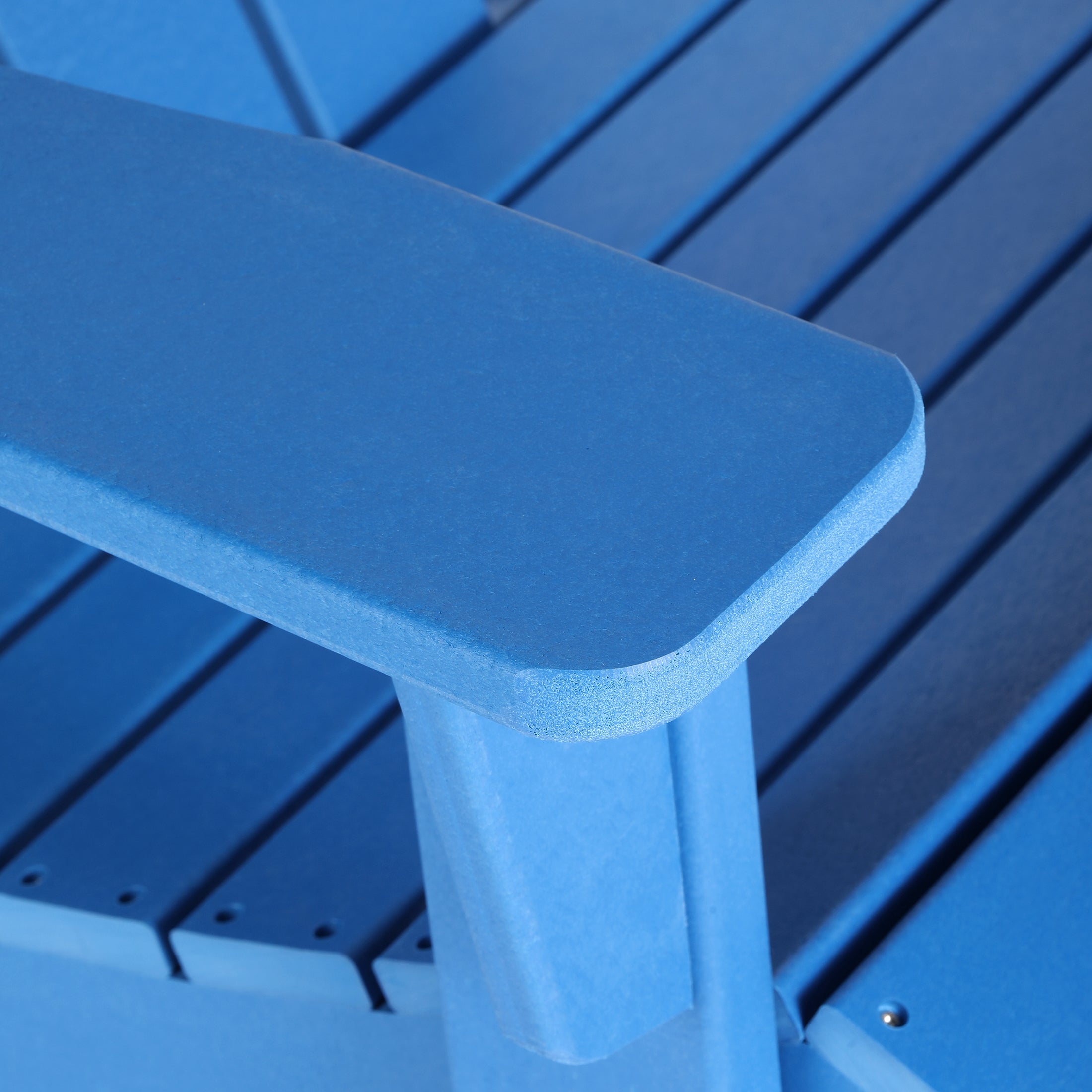Malibu 3-Piece set Outdoor / Patio Poly Adirondack rocking chairs with a side table ( 2 seater )