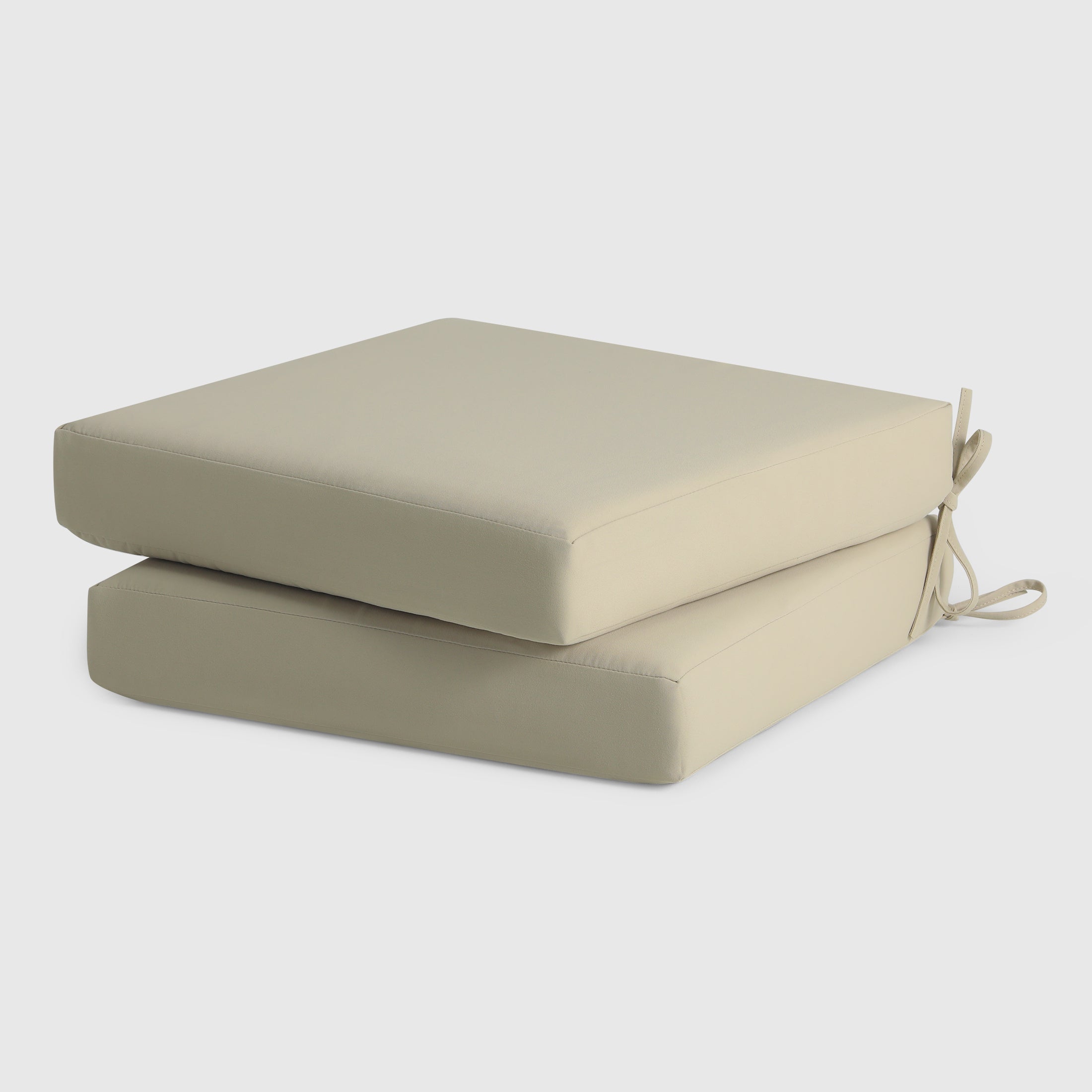 Solace Outdoor Patio Furniture Seat Chair Square Cushions Set of 2, 20" x 19"