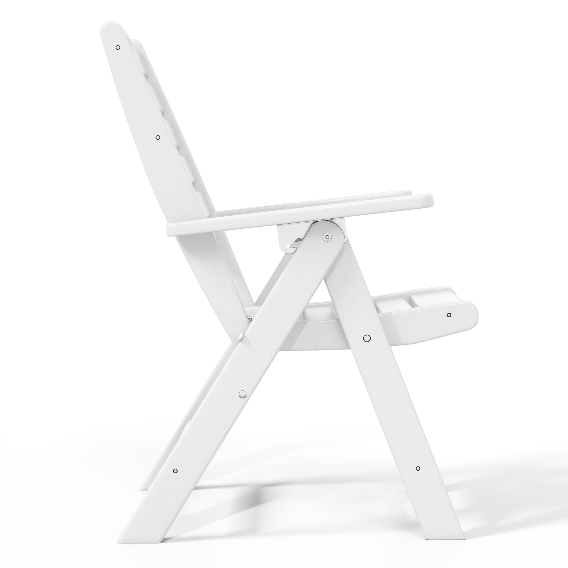 Malibu HDPE Adjustable Highback Folding Patio Dining Chair