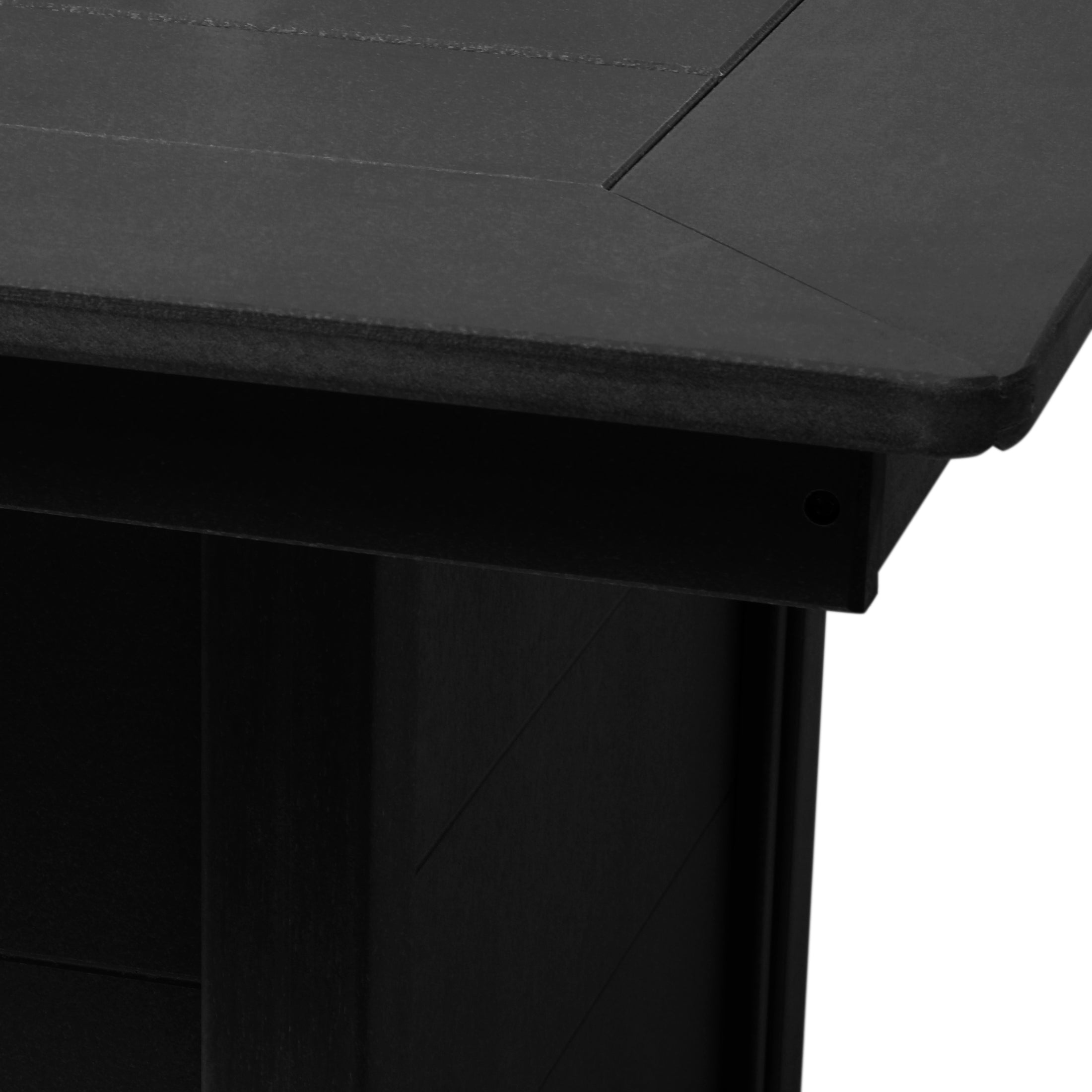 Helios 46" Modern Outdoor Patio Gas Propane Rectangle Fire Pit Table