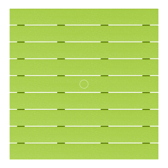 Dylan 5-Piece Outdoor Patio HDPE Adirondack Chair With Square Coffee Table Conversation Set