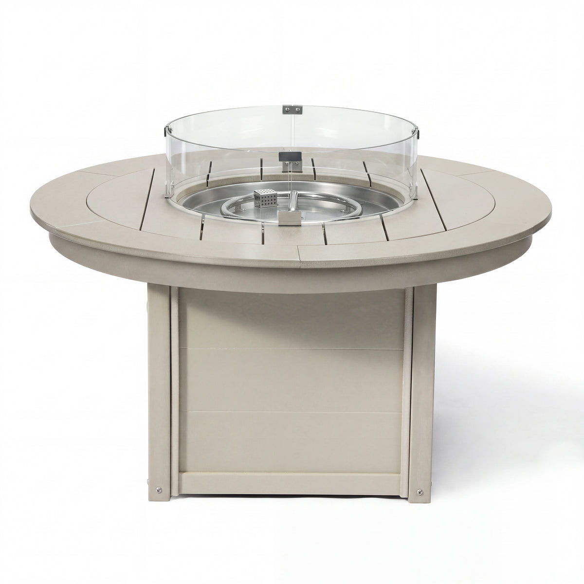 Helios 47" Modern Outdoor 55,000 BTU Patio Propane Round Fire Pit Table