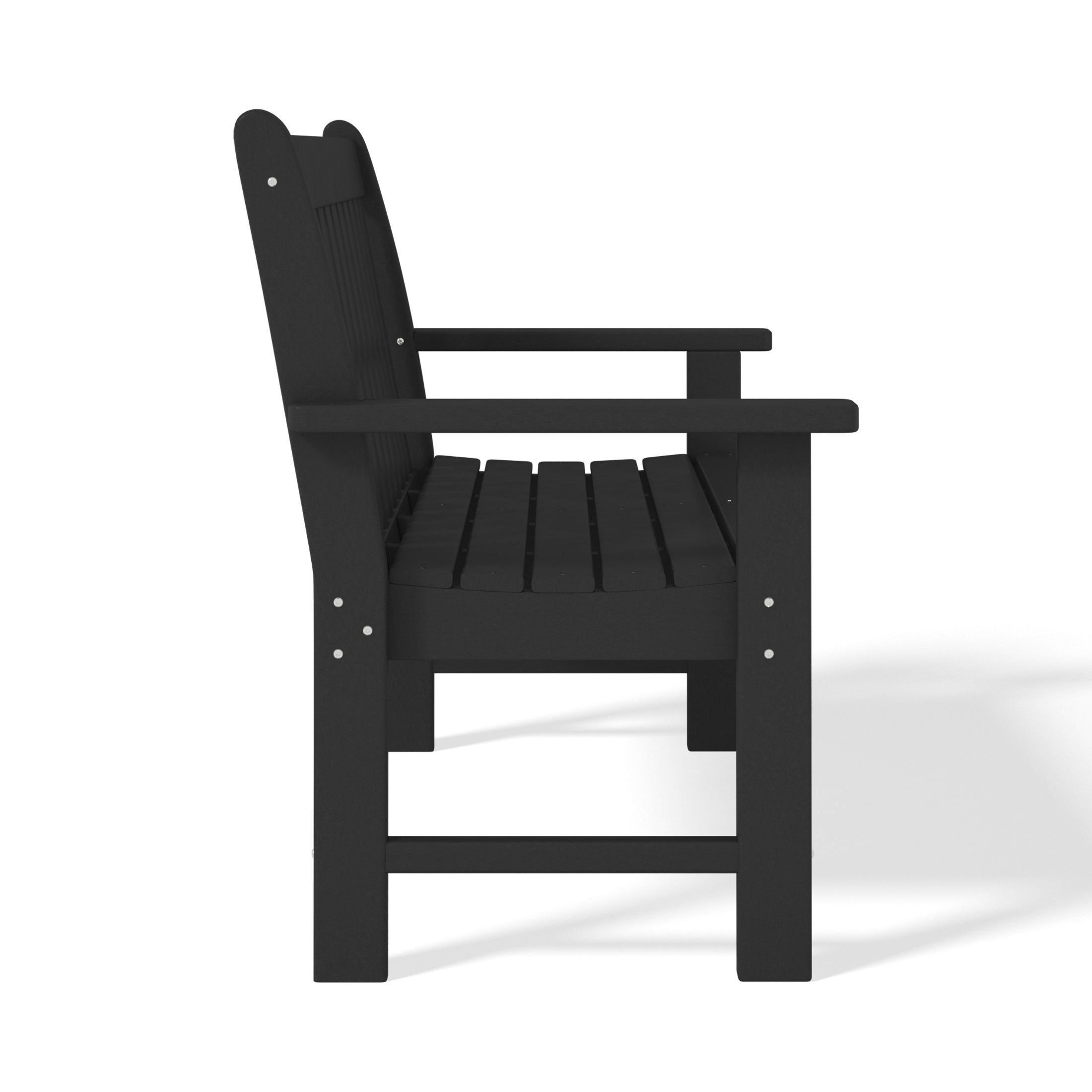 Malibu Outdoor 2-Person All-Weather HDPE Front Porch Garden Bench