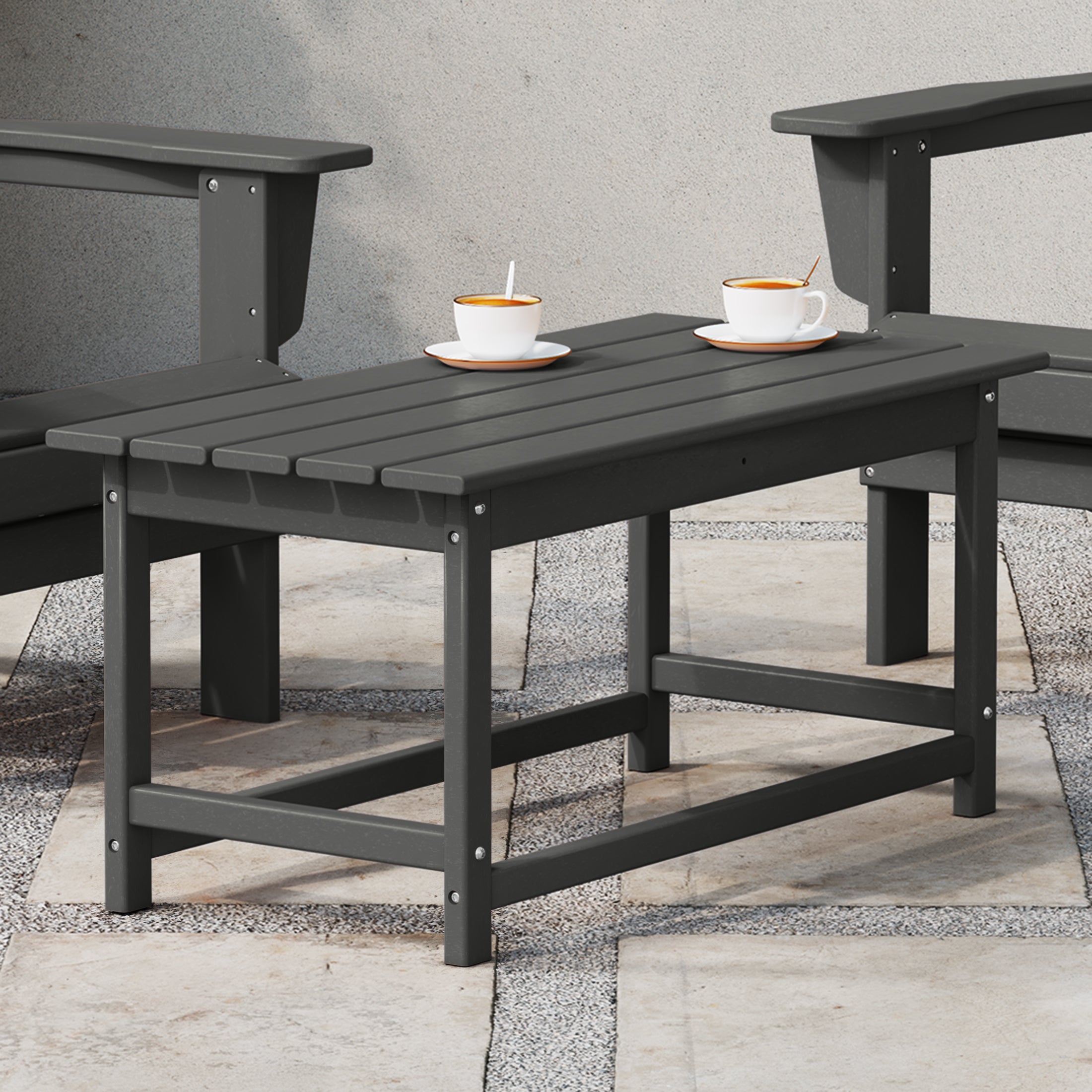 Malibu 35" length outdoor Coffee table for Adirondack chair