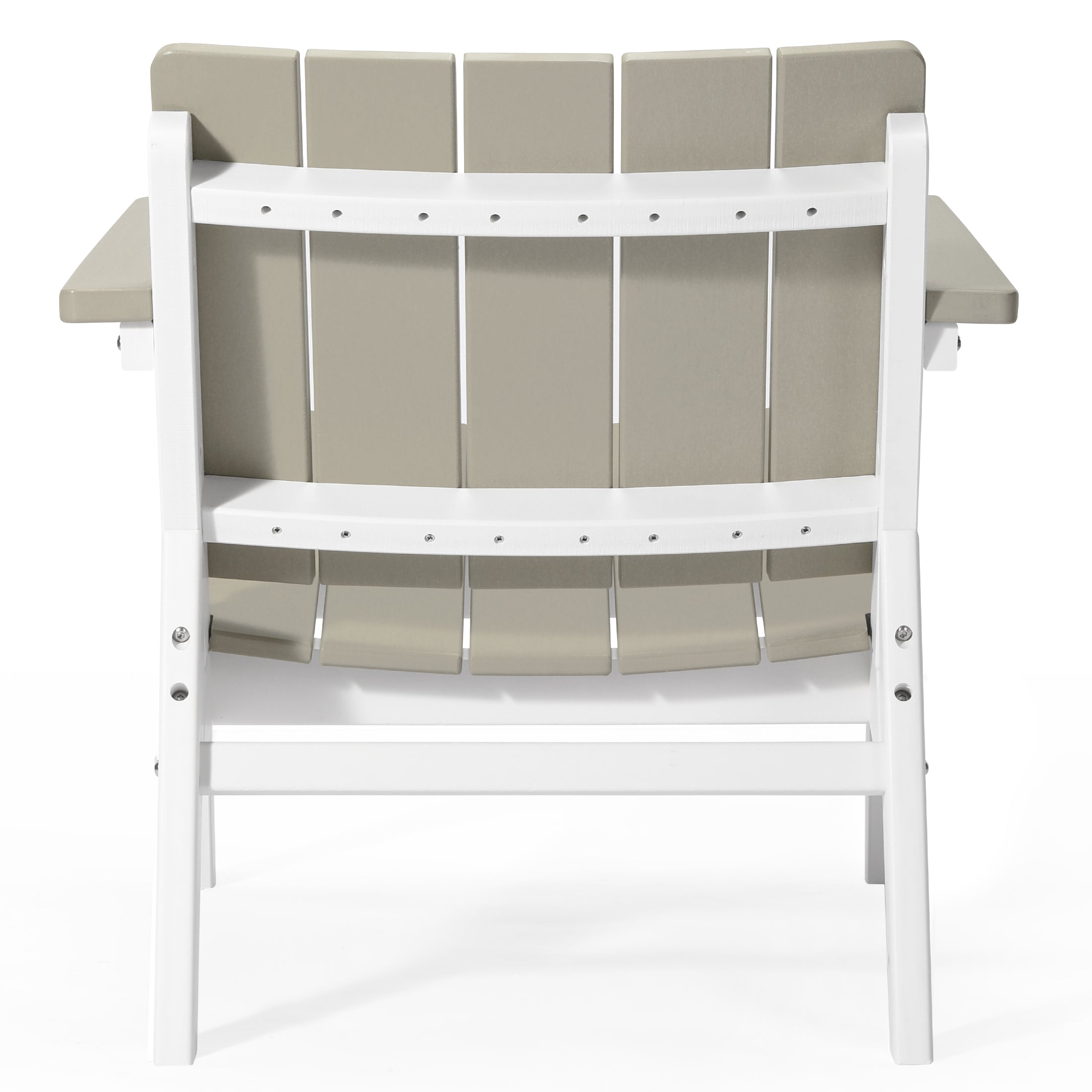 Pacifica 3-Piece Outdoor HDPE Conversation Set with Deep Seating Chairs and Round Side Table