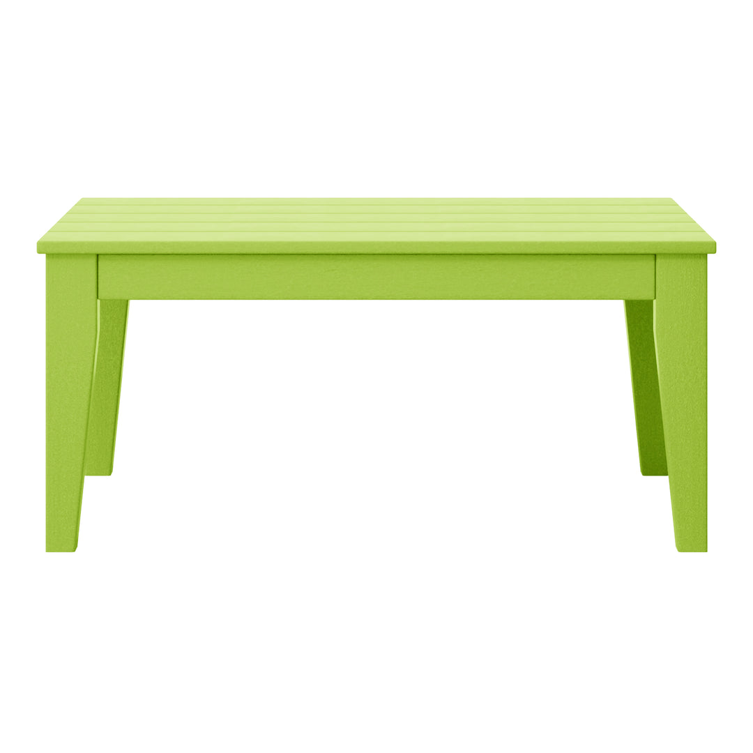 Malibu Low Outdoor HDPE Patio Rectangle Coffee Table