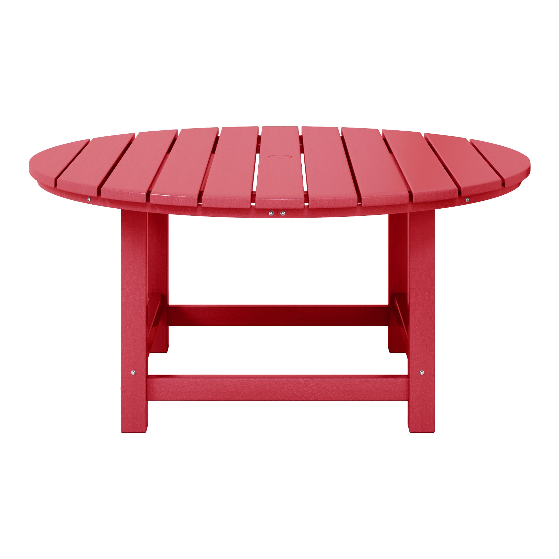 Malibu Low Outdoor HDPE Round Patio Coffee Table