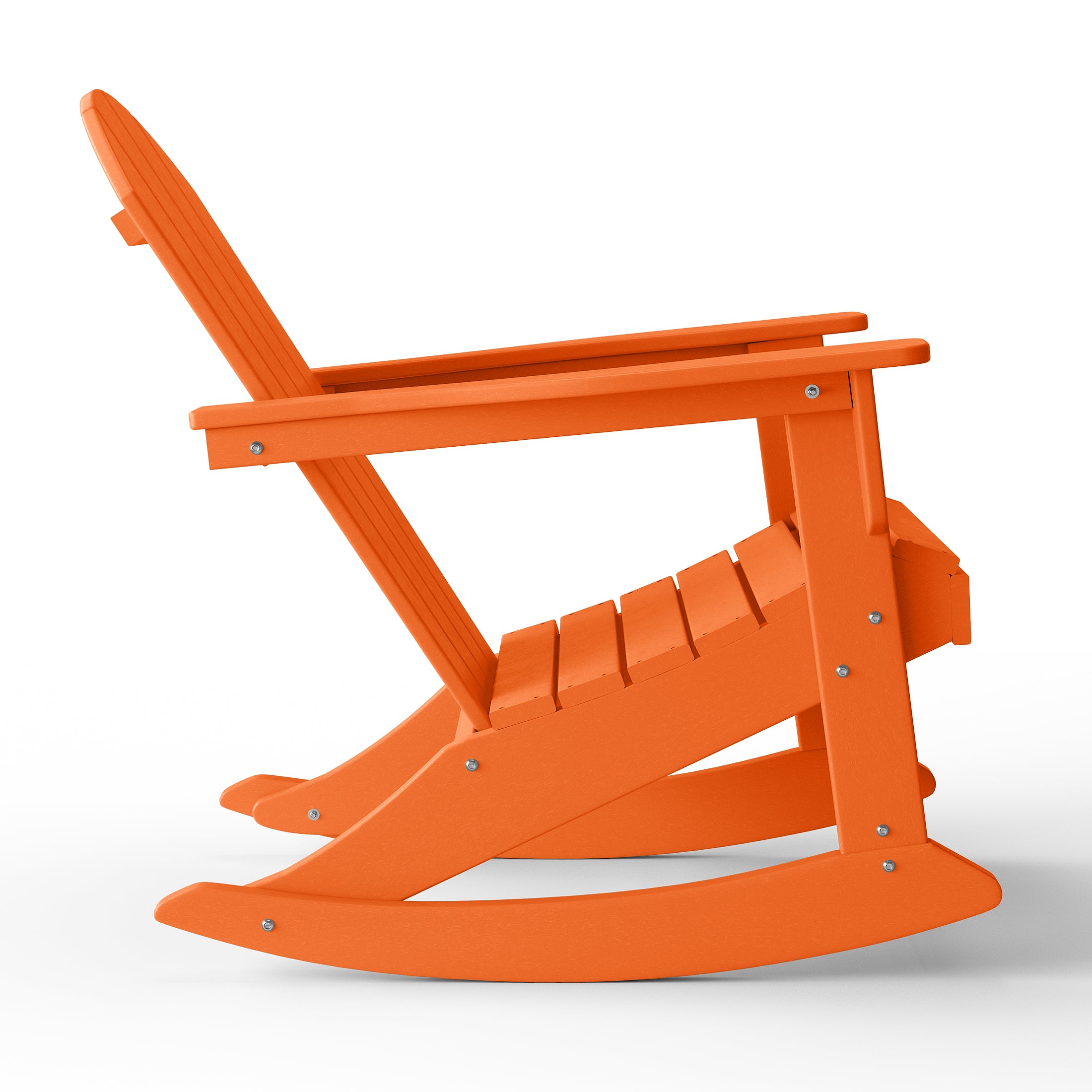 Malibu 3-Piece set Outdoor / Patio Poly Adirondack rocking chairs with a side table ( 2 seater )