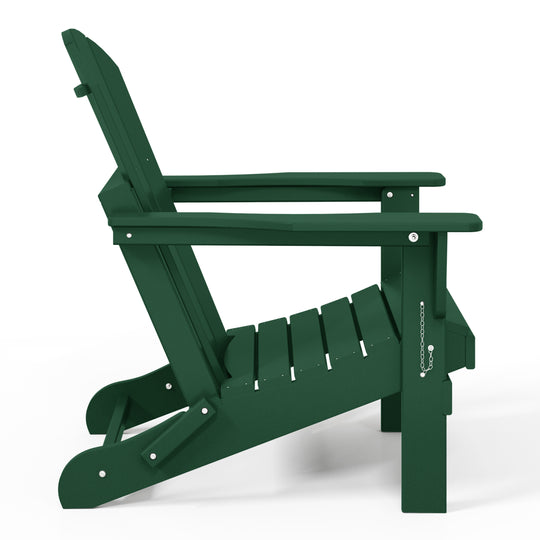 Malibu 4-Piece set outdoor folding Poly Adirondack chair