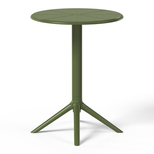 Playa 3-Piece Outdoor Resin Patio Bistro Table Set with Stackable Patio Dining Side Chairs