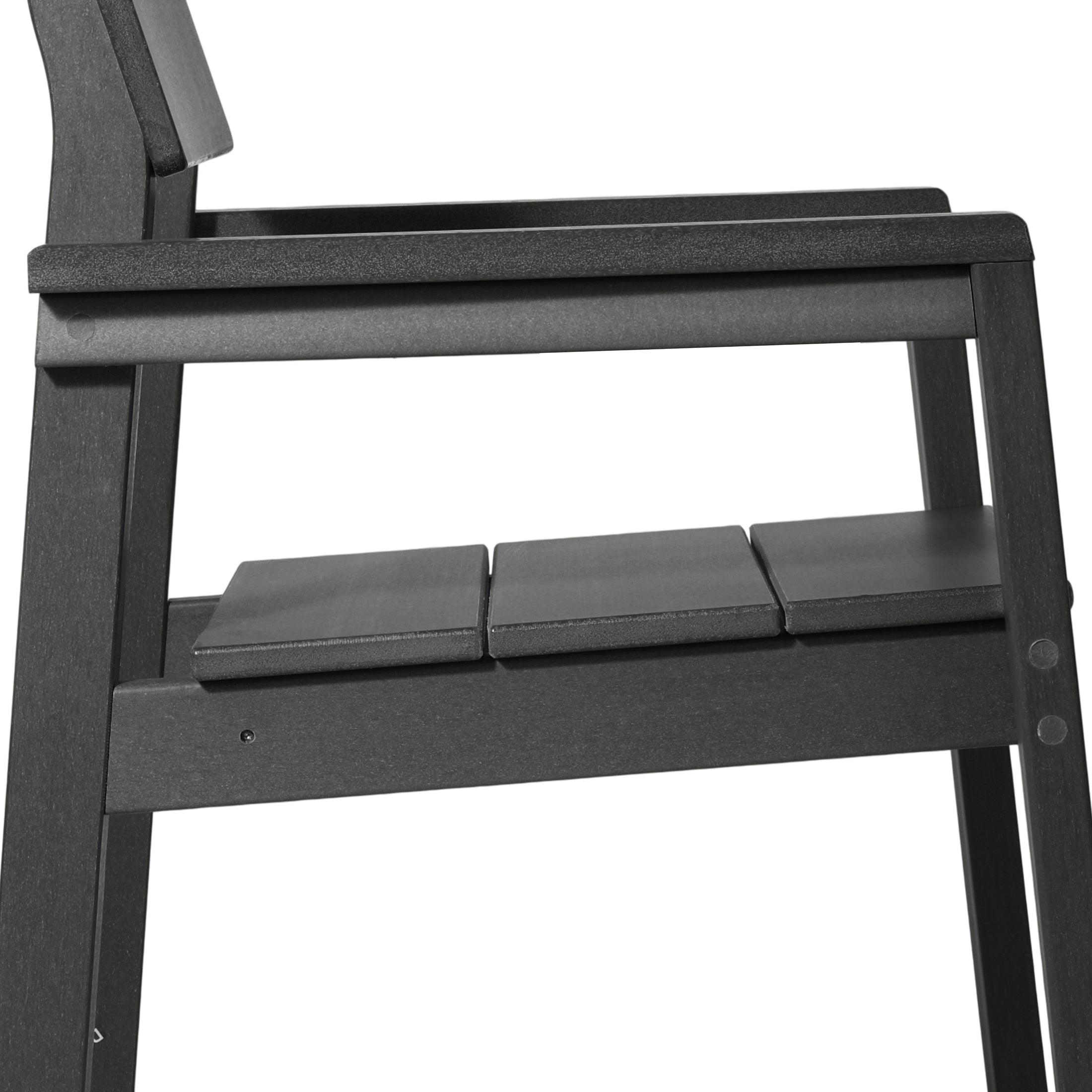 Paloma Modern HDPE Outdoor Patio Dining Arm Chairs (Set of 2)