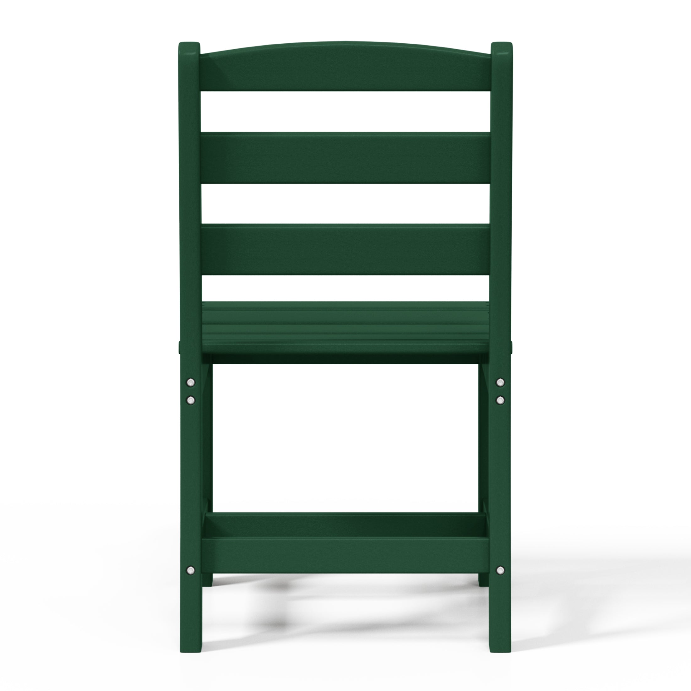 Ashore Outdoor HDPE Patio Classic Armless Dining Side Chair