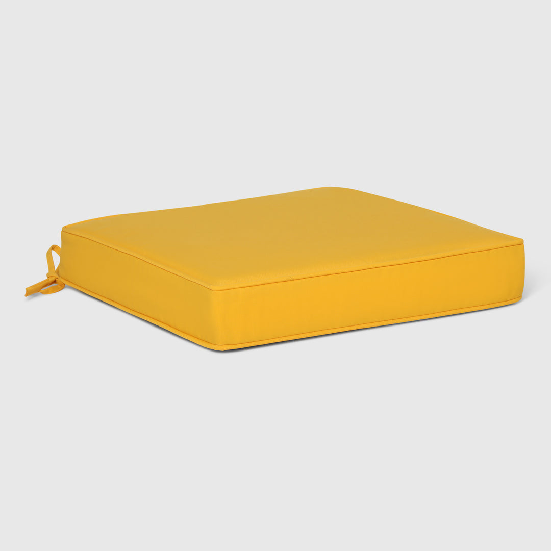 Solace Outdoor Patio Furniture Seat Chair Square Cushions with Piping. Set of 2, 20" x 19"