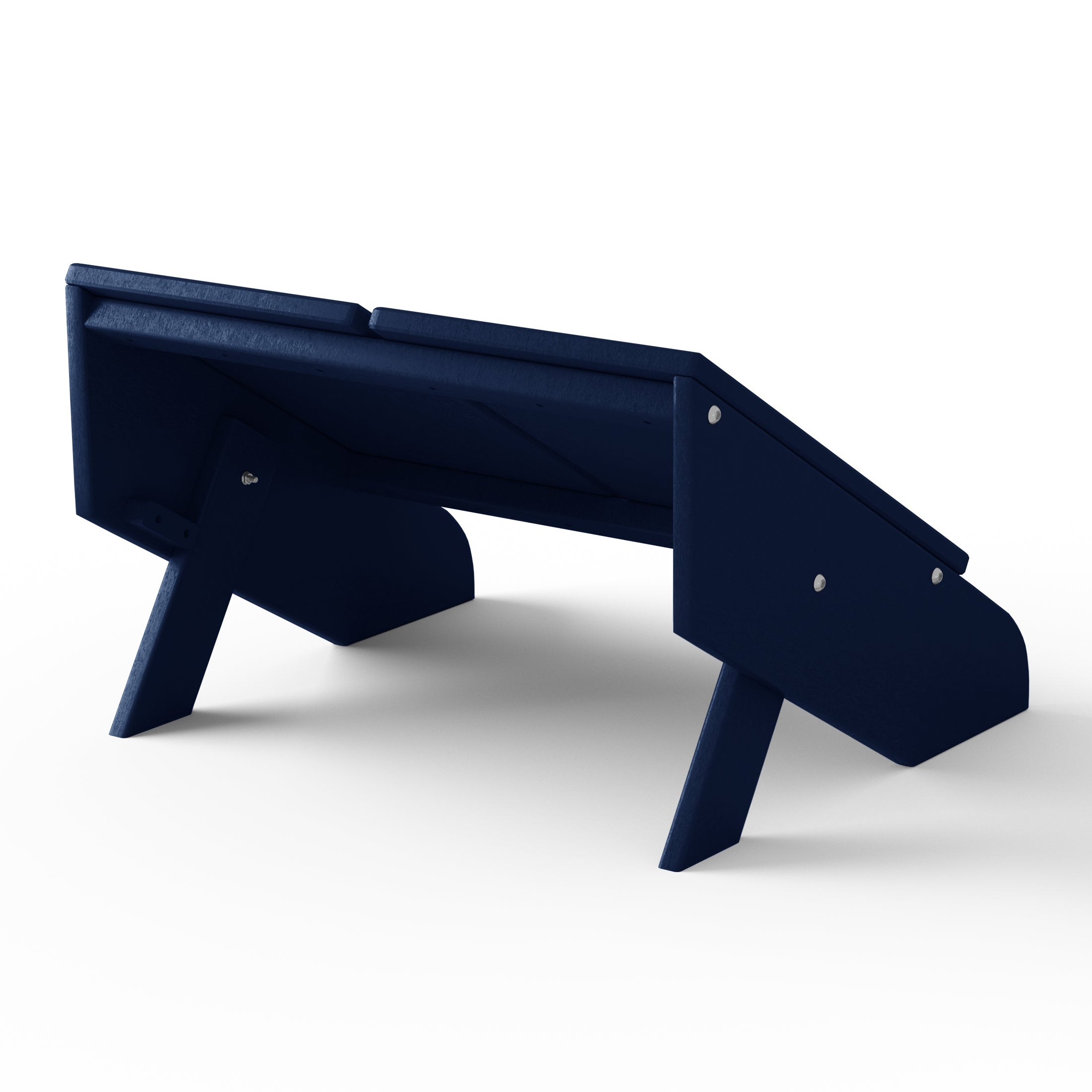 Riviera Modern HDPE Plastic Folding Patio Adirondack Ottoman