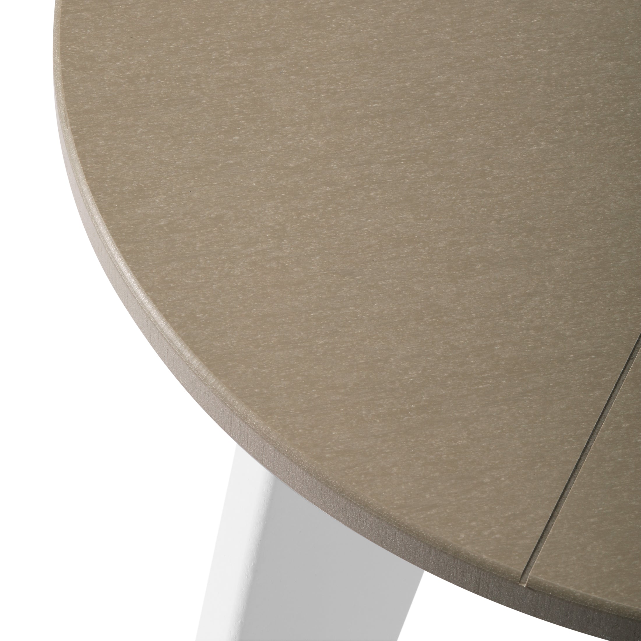 Pacifica HDPE Plastic Outdoor Round Adirondack Patio Side Table