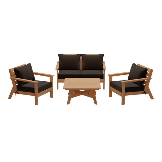 Avalon Outdoor 5-Piece Modular Sectional Patio Furniture Sofa Set