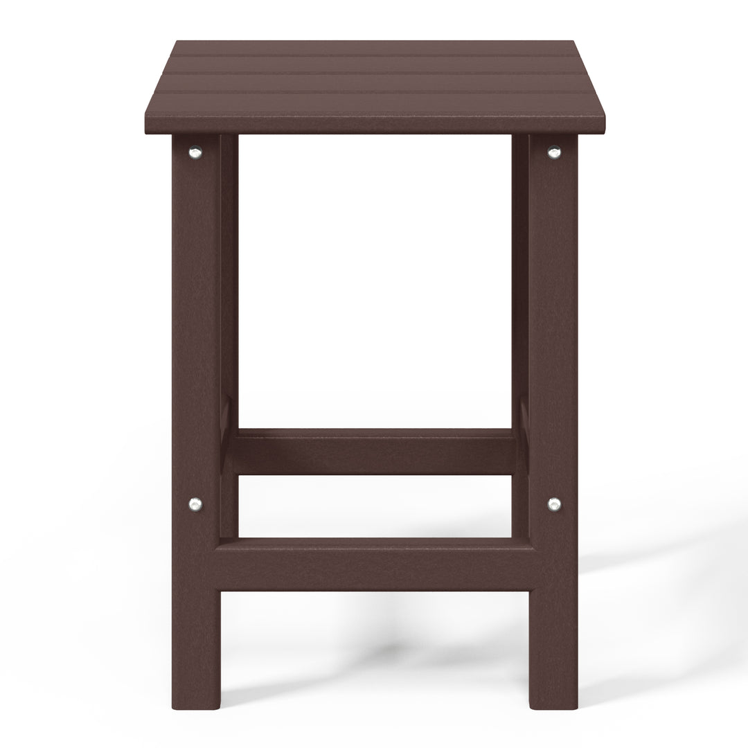 Malibu 3-Piece set Outdoor / Patio Poly Adirondack chair set with a side table ( 2 seater )