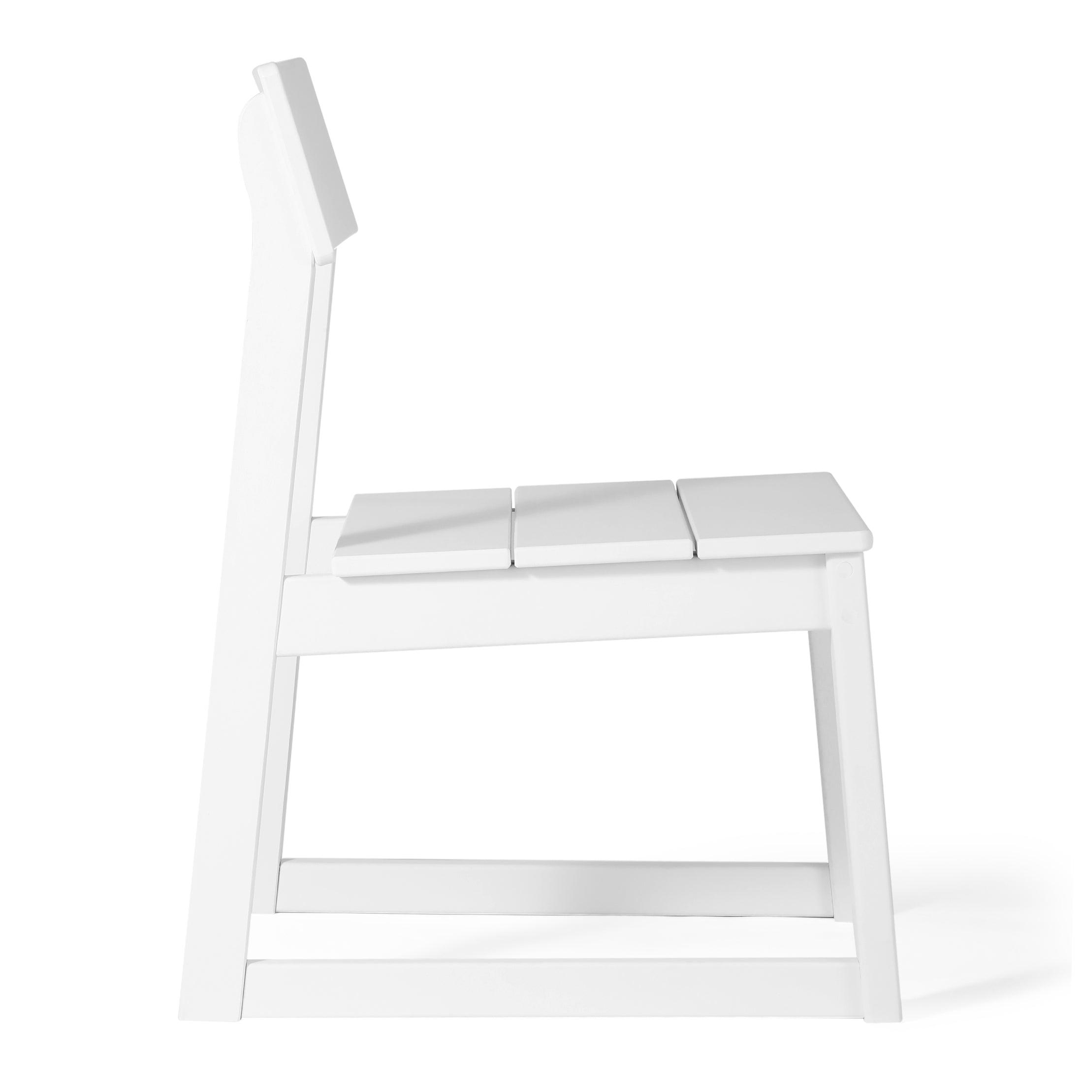 Paloma Modern HDPE Outdoor Armless Patio Dining Chairs (Set of 2)