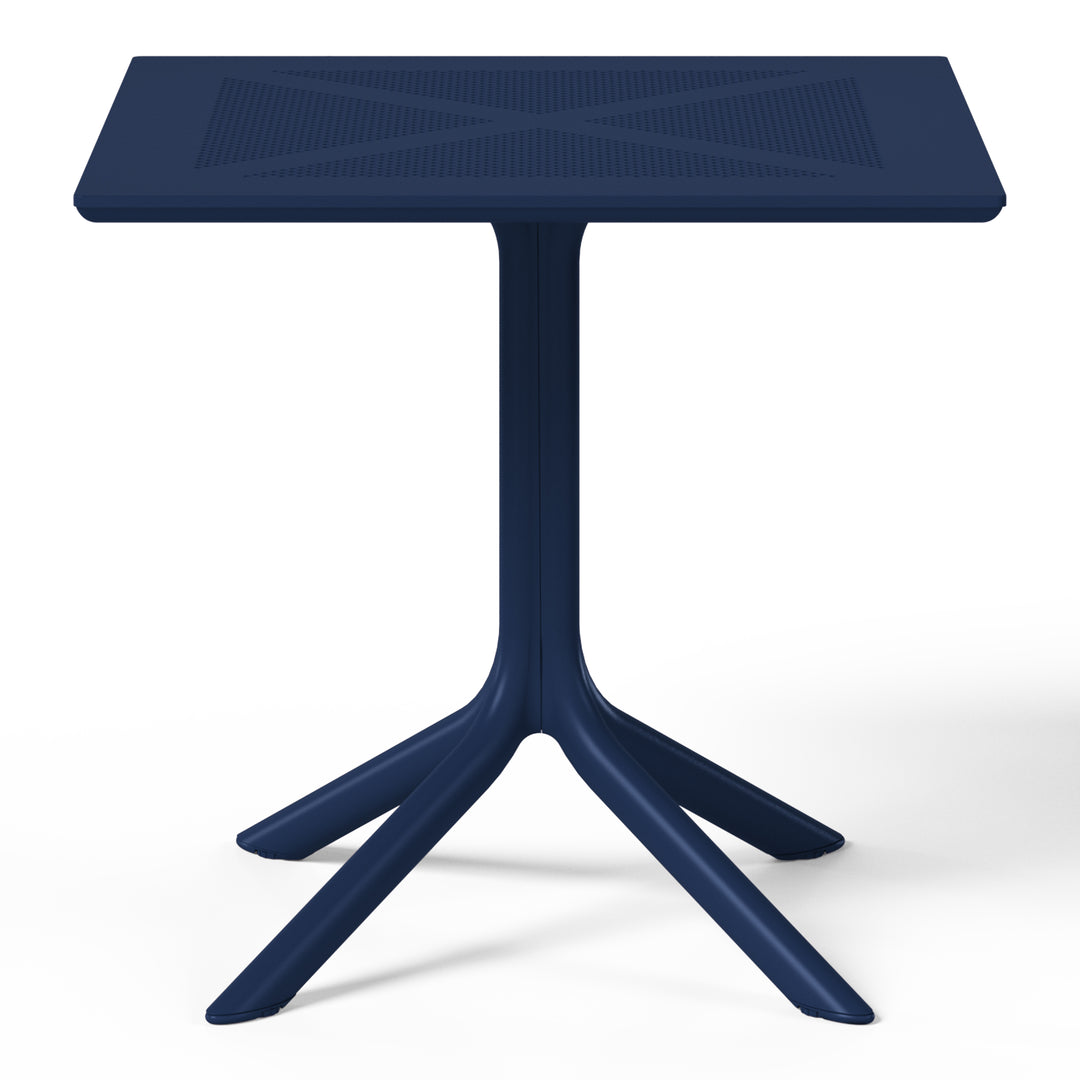 Playa Modern 5-Piece Resin Patio Dining Table Set with Stackable Patio Dining Chairs