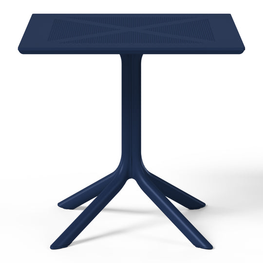 Playa Modern 5-Piece Resin Patio Dining Table Set with Stackable Patio Dining Chairs