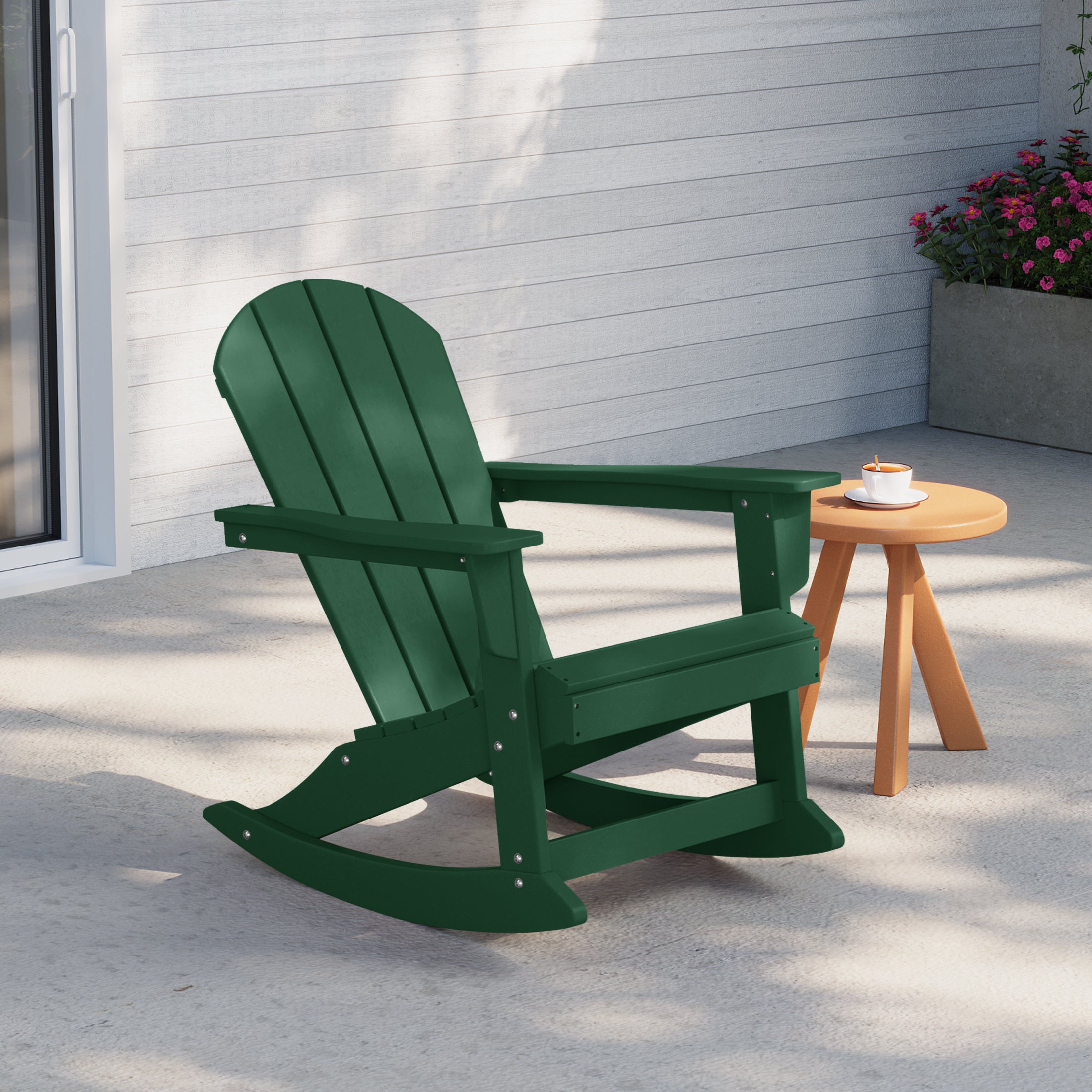 Malibu Outdoor / Patio Poly Adirondack rocking chair